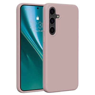 Etui ETTERI Silicone do Samsung Galaxy S24 Plus Jasnoróżowy