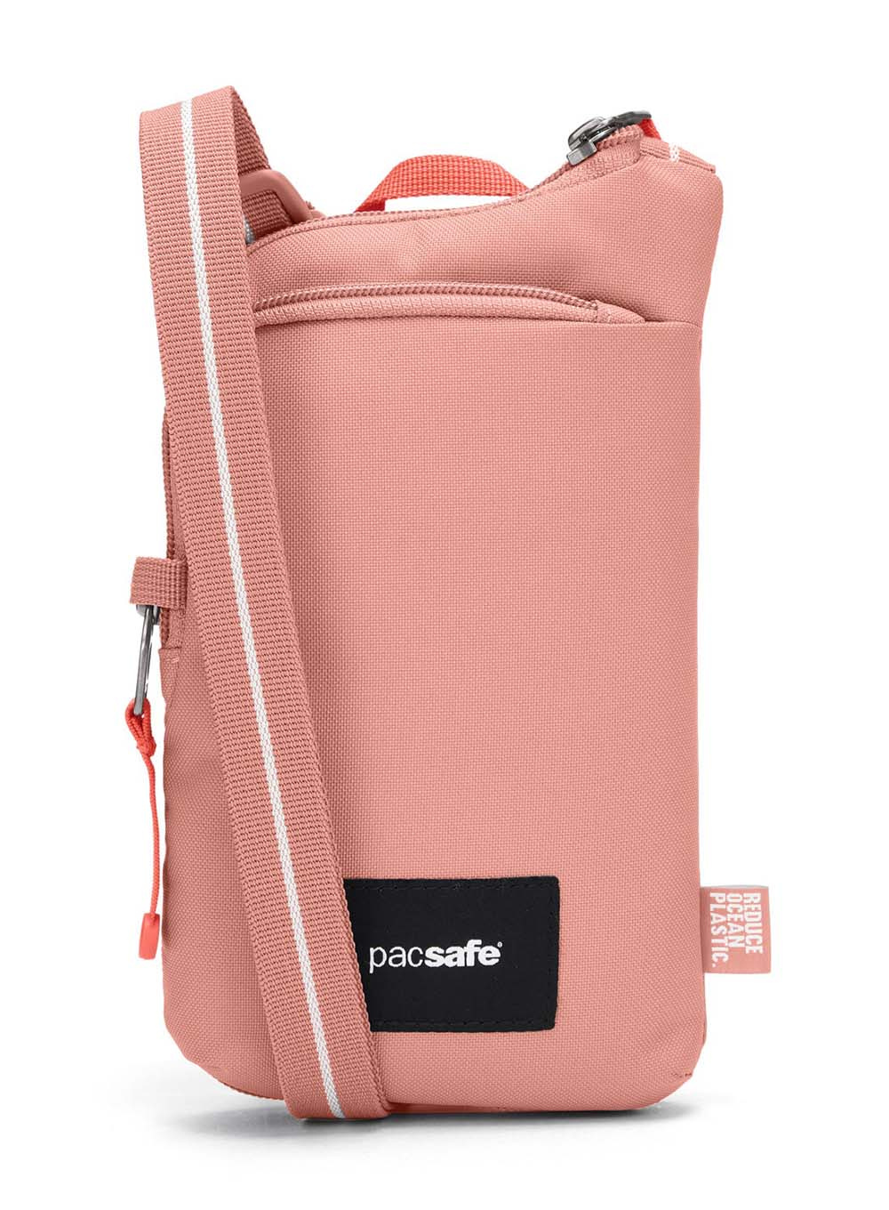 Saszetka antykradzieżowa na dokumenty Pacsafe Go Tech Crossbody - rose