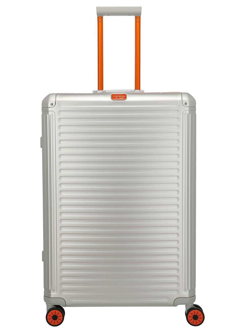 Walizka aluminiowa duża Travelite Next 75 Years Edition - silver / orange