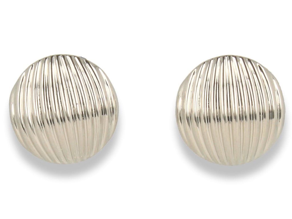 Klipsy do uszu srebrne okr��g��e