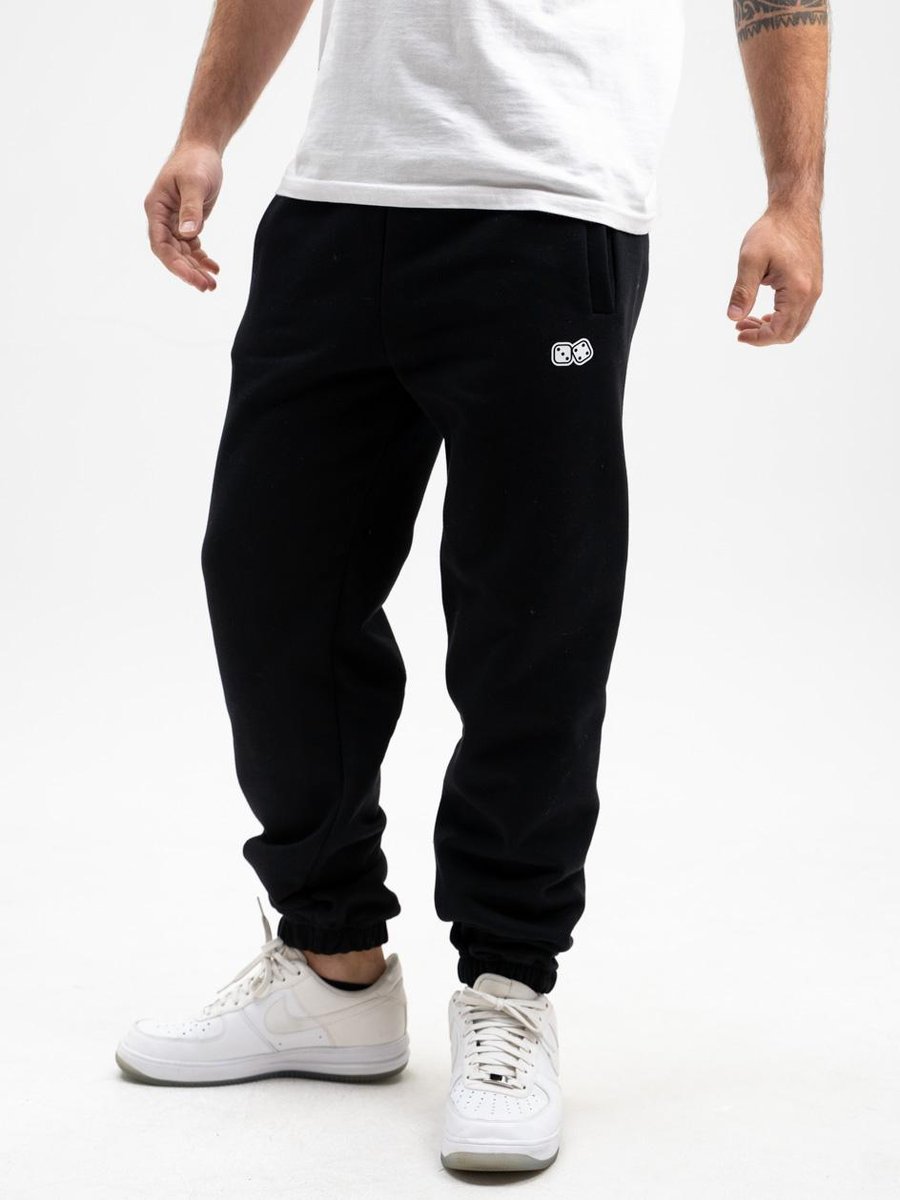 Spodnie Dresowe Męskie Czarne / Białe Lucky Dice Small Dice M