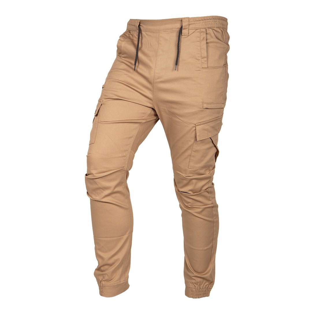 Spodnie robocze męskie OUTDOOR, typu jogger, beżowe, rozmiar L, NEO Tools 81-285-L