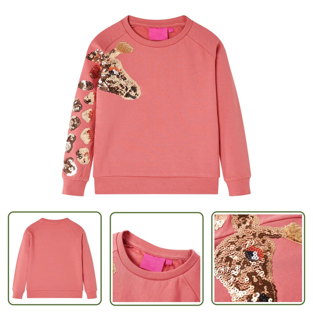 Bluza dziecięca - stary róż - 104 - Bluza Dziecięca