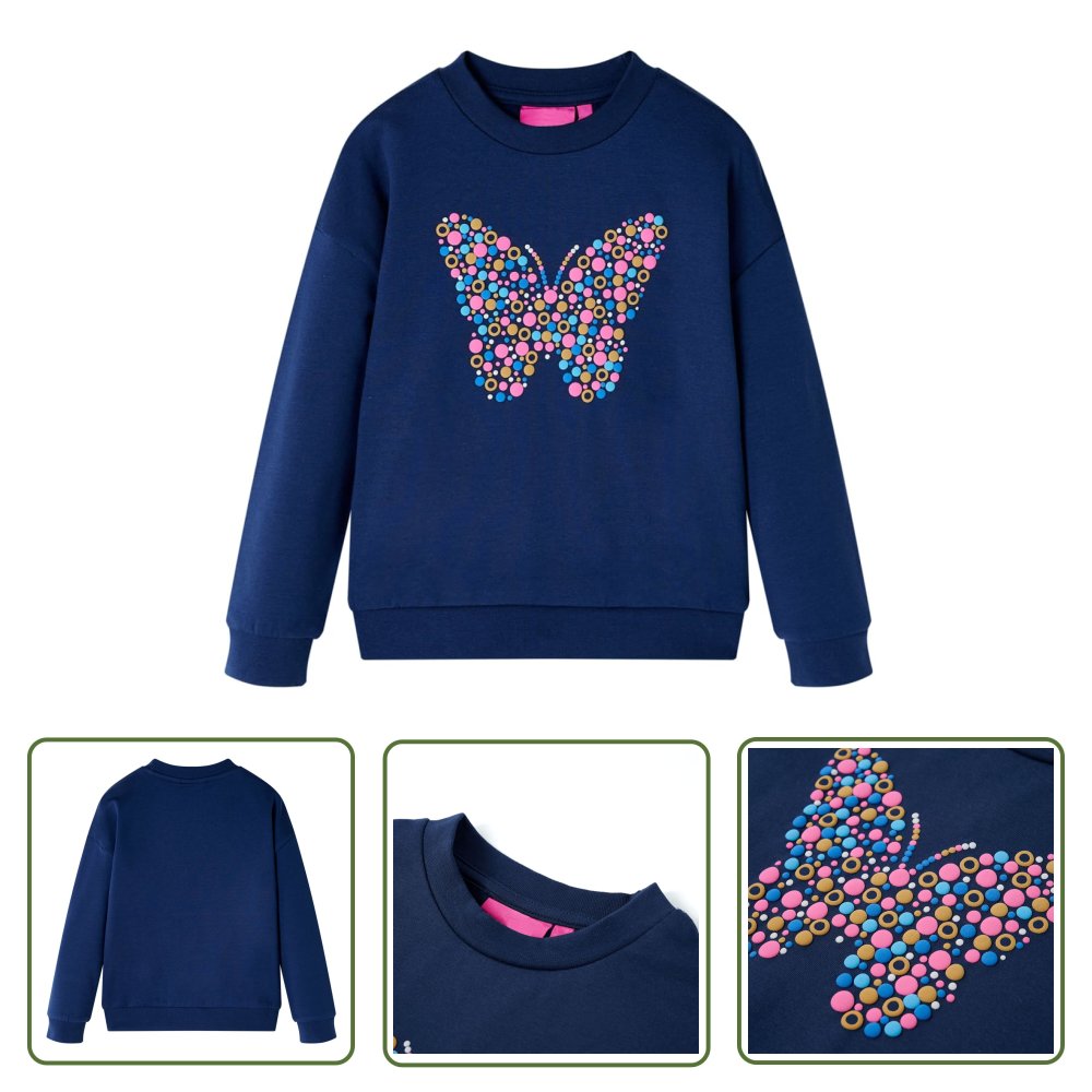 Bluza dziecięca - granatowa - 128 - Bluza Dziecięca