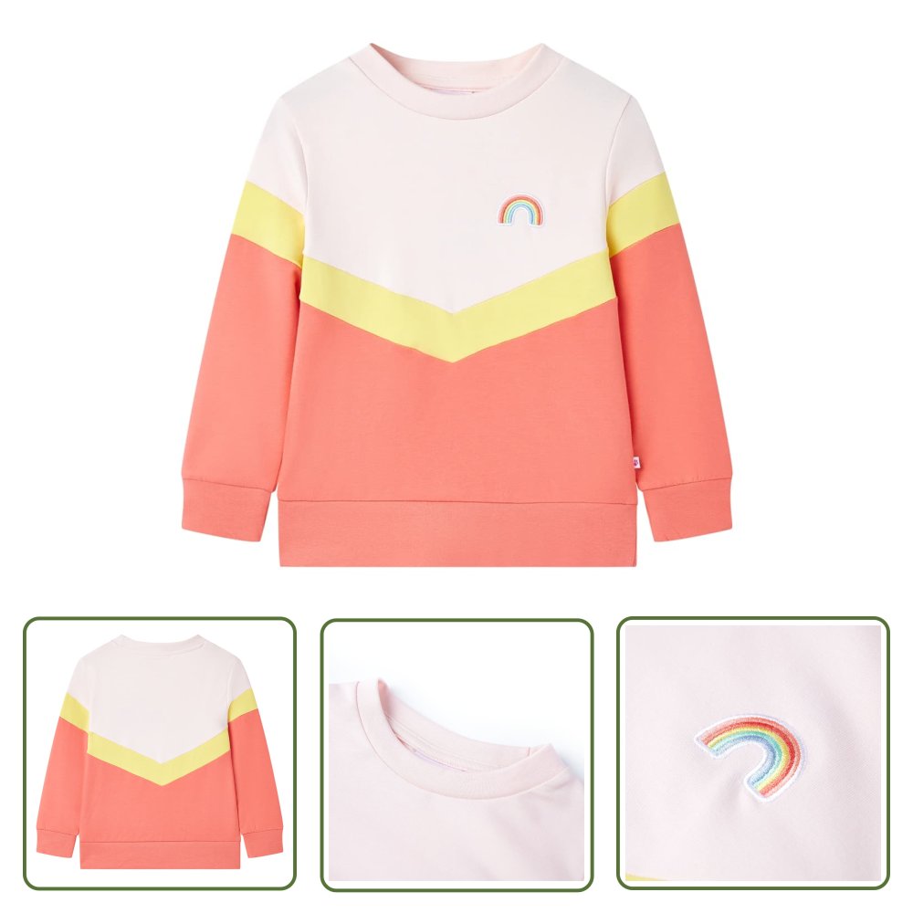 Bluza dziecięca - jasnoróżowa - 140 - Bluza Dla Dziecka