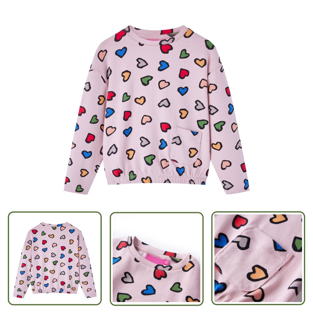 Bluza dziecięca - różowa - 128 - Bluza Dla Dziecka