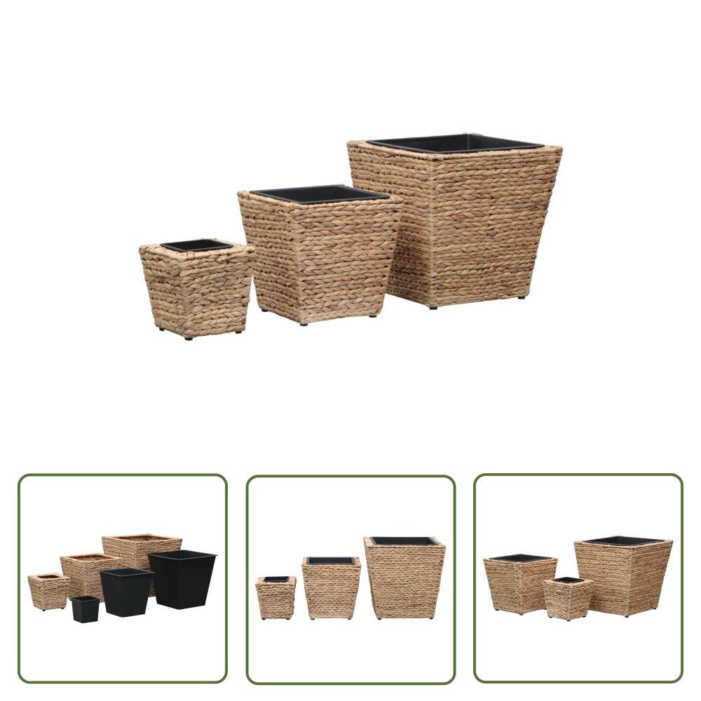 The Living Store Podwyższone donice - 3 szt. - hiacynt wodny - Donica
