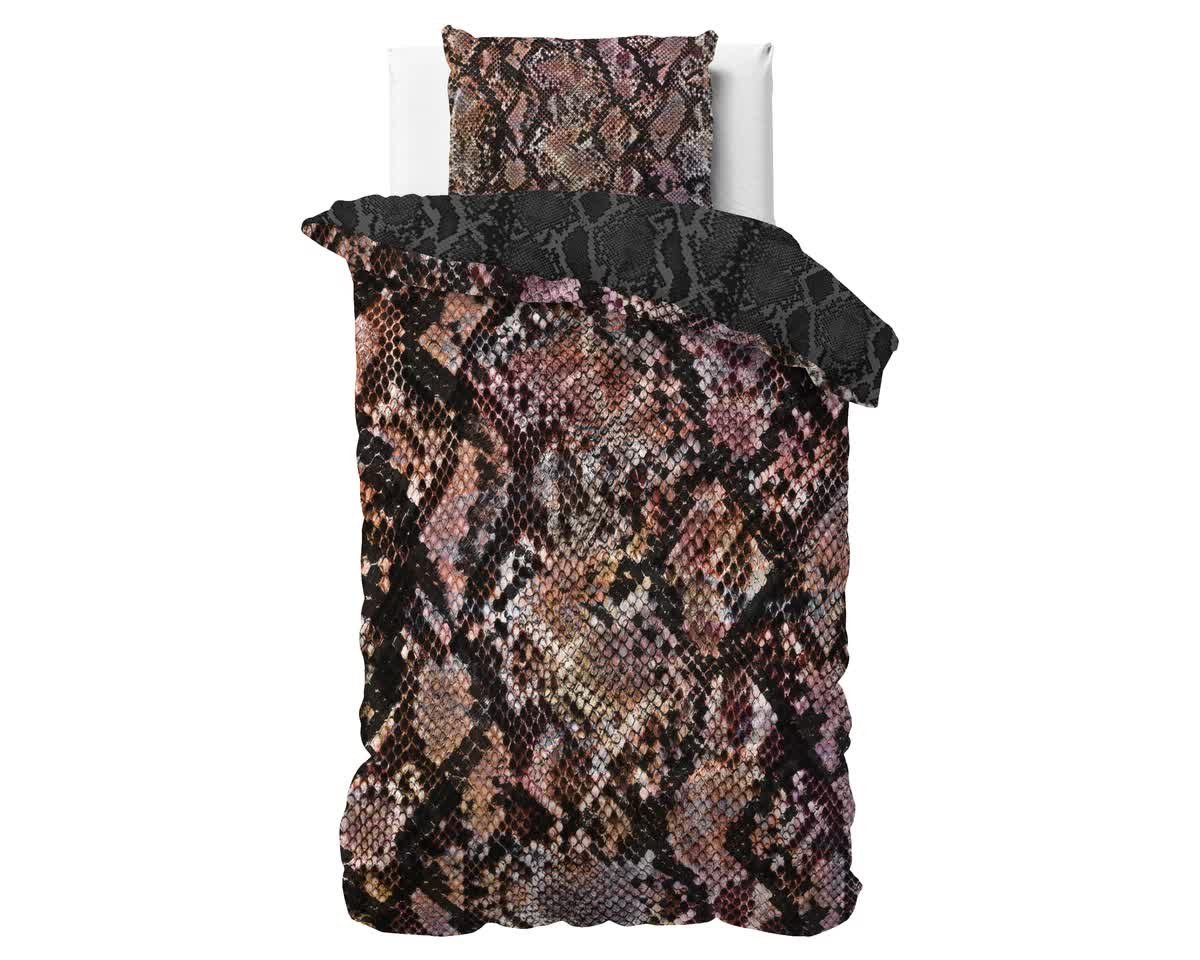 140x200/220 MARTINA czarny kpl pościeli satyna bawełniana