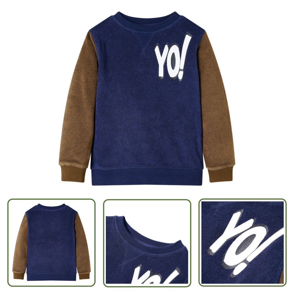 Bluza dziecięca - granatowa - 128 - Bluza Dziecięca