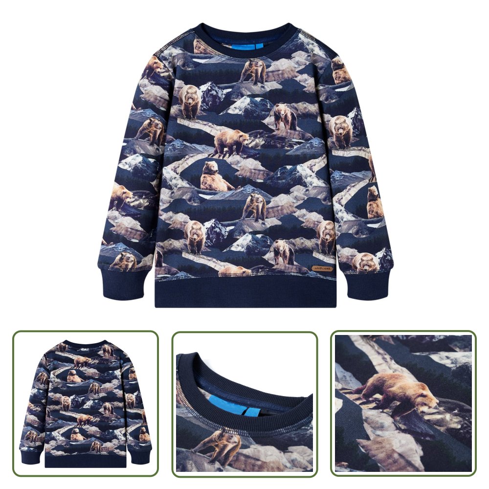 Bluza dziecięca - granatowa - 128 - Bluza Dla Dziecka