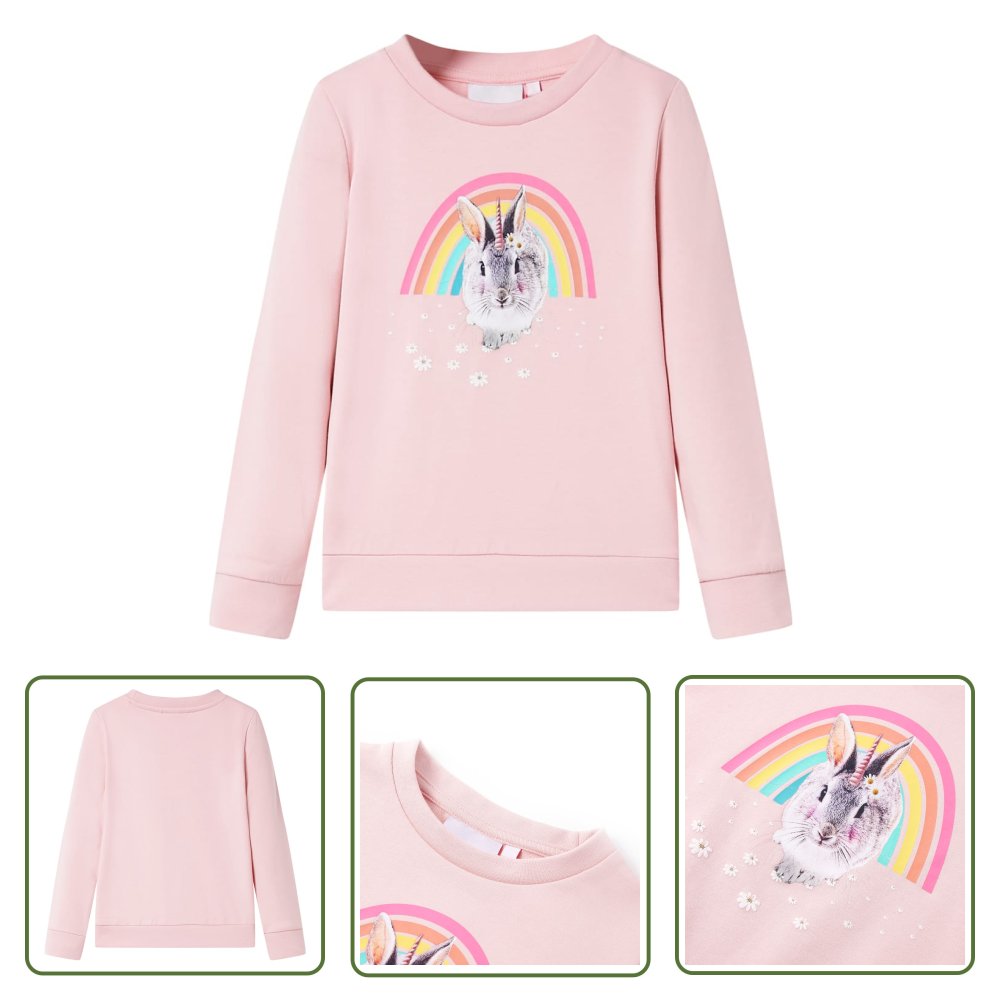 Bluza dziecięca - jasnoróżowa - 116 - Bluza Dla Dziecka