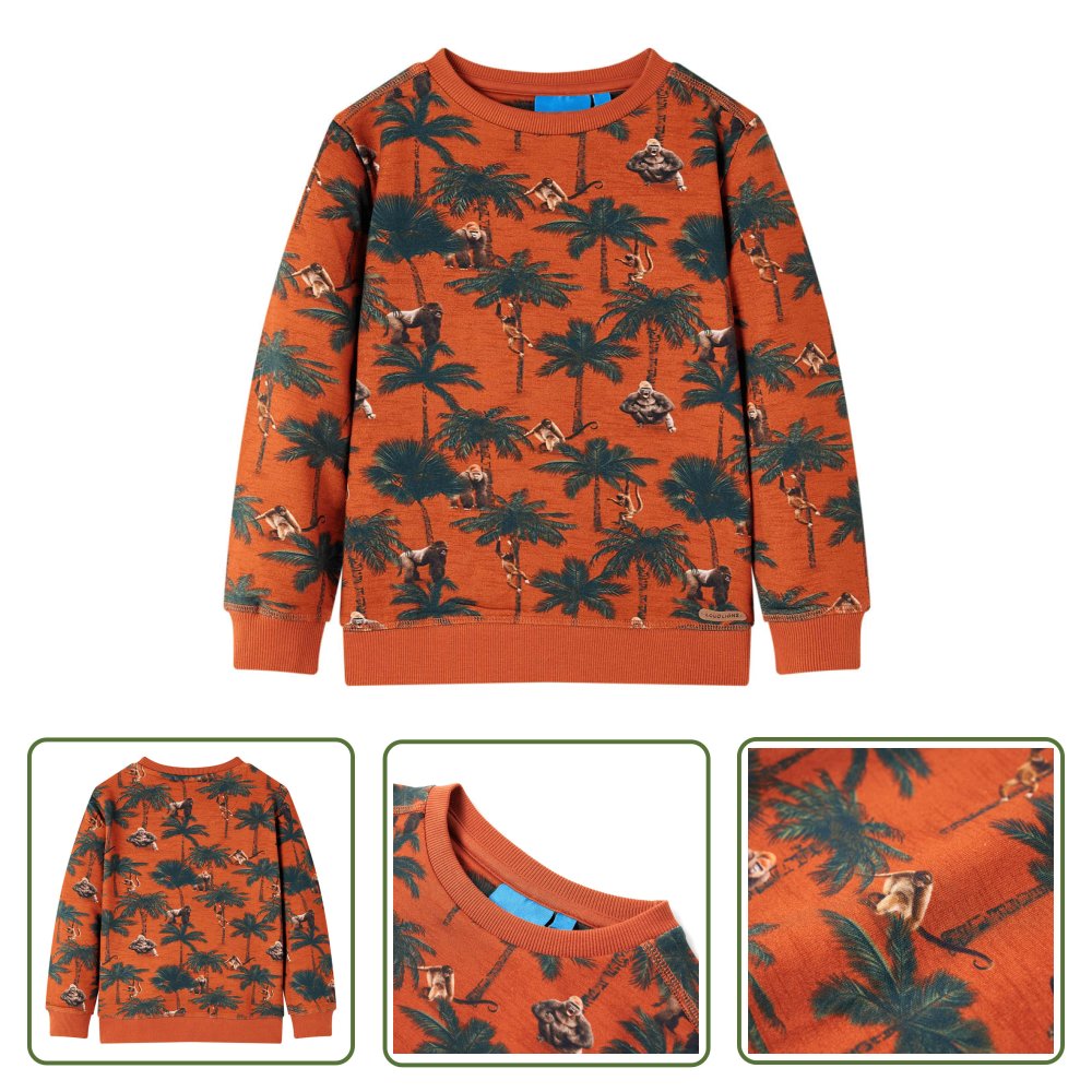 Bluza dziecięca - jasnordzawa - 116 - Bluza Dla Dziecka