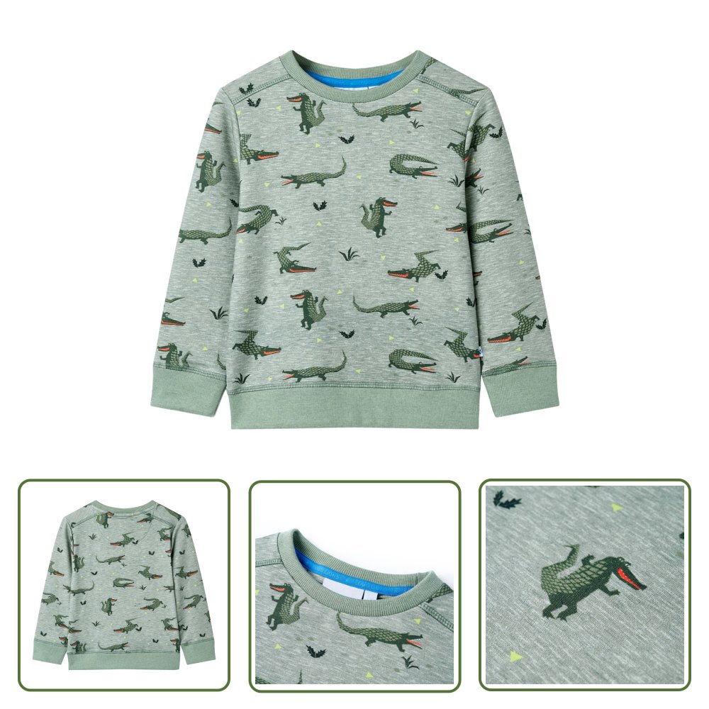 Bluza dziecięca - jasne khaki melanżowe - 116 - Bluza Dla Dziecka