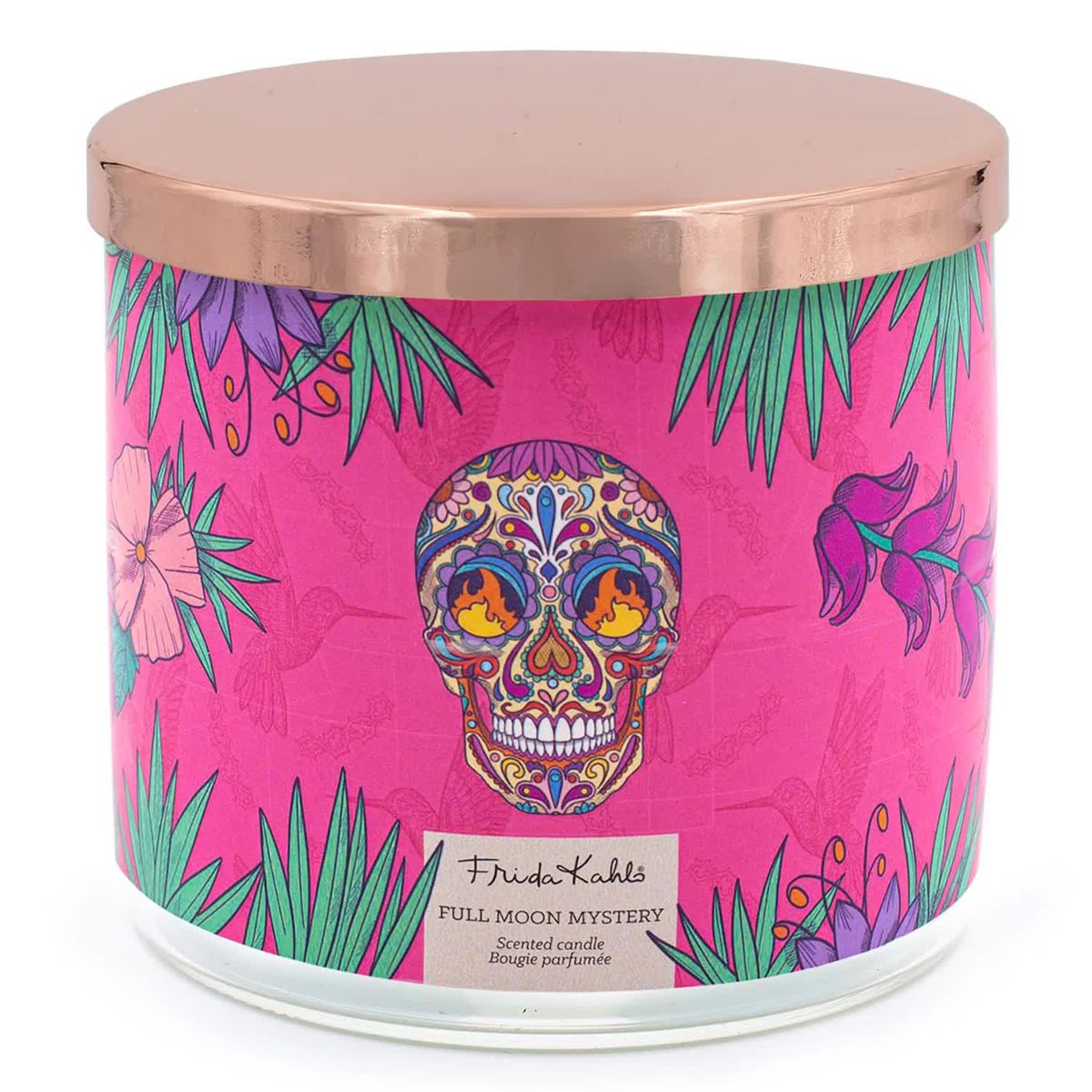 Świeca zapachowa w szkle 3 knoty Frida Kahlo 400 g - Full Moon Mystery