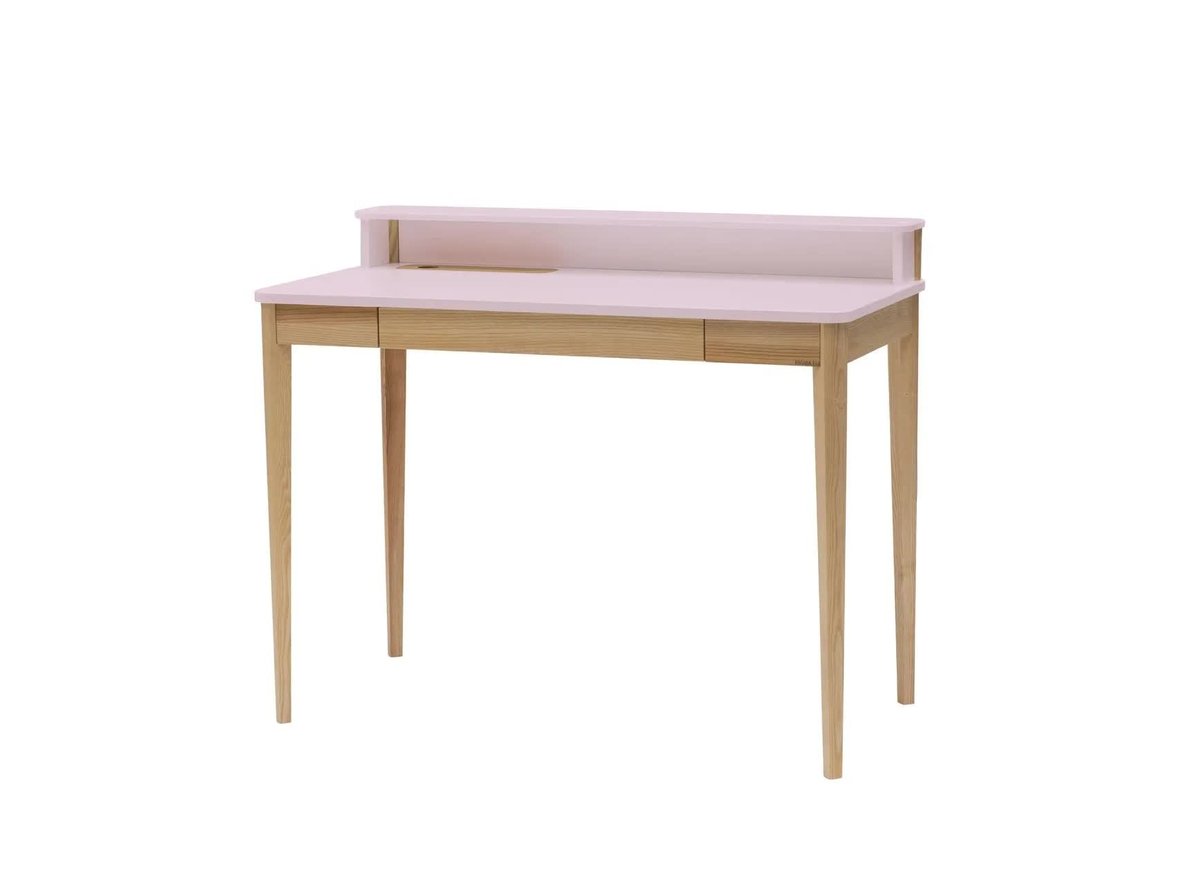 Biurko ASHME 110x56 różowe