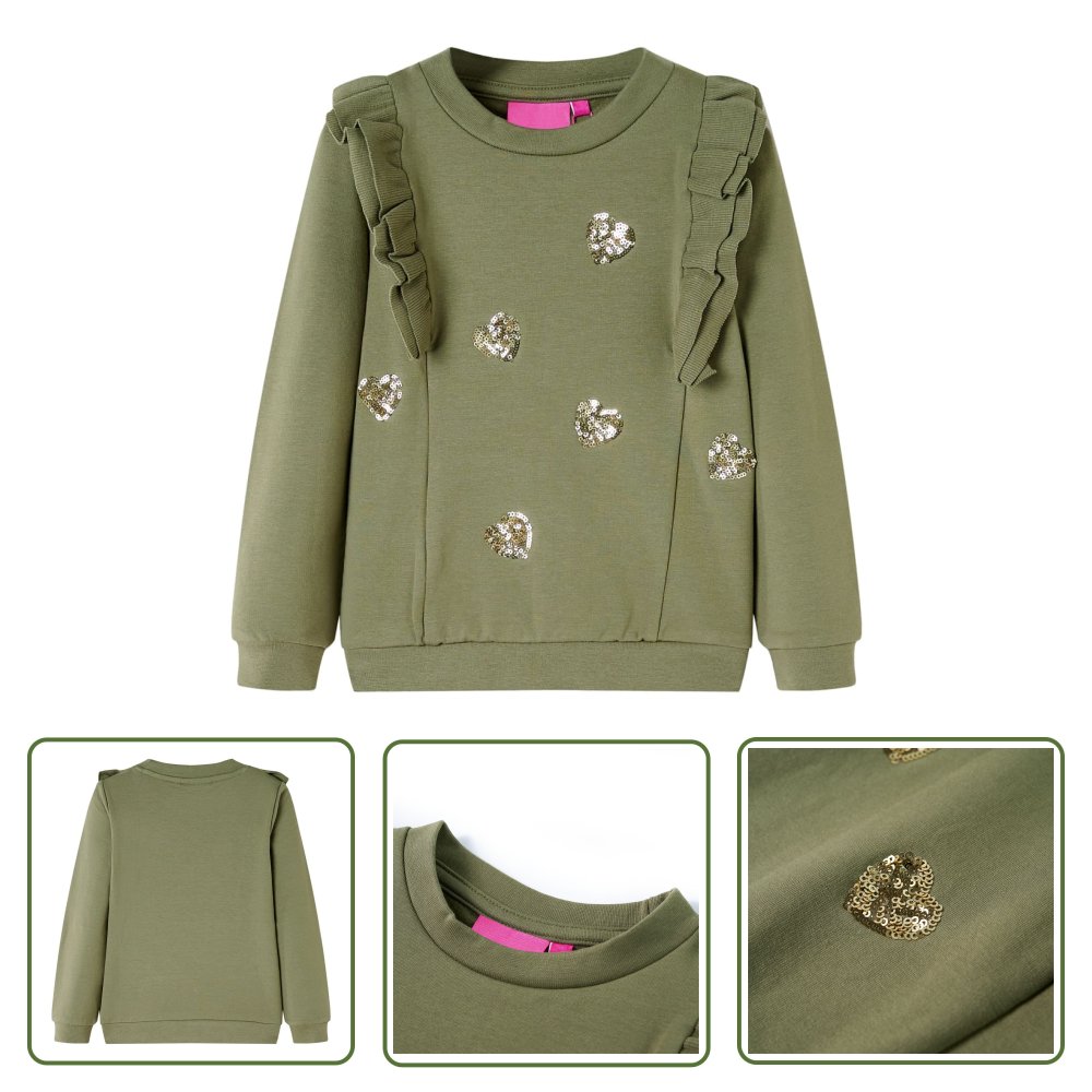 Bluza dziecięca - khaki - 104 - Bluza Dla Dziecka