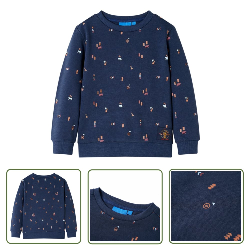 Bluza dziecięca - granatowy melanż - 116 - Bluza Dla Dziecka
