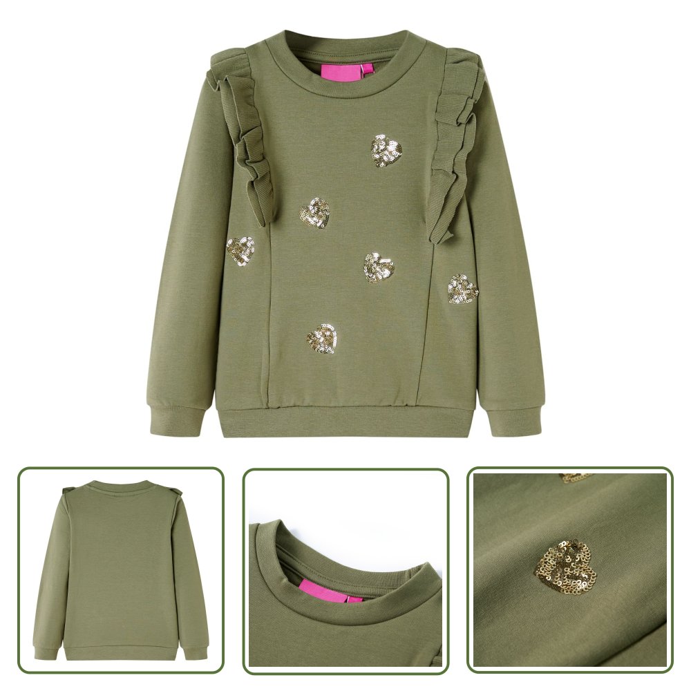 Bluza dziecięca - khaki - 116 - Bluza Dla Dziecka