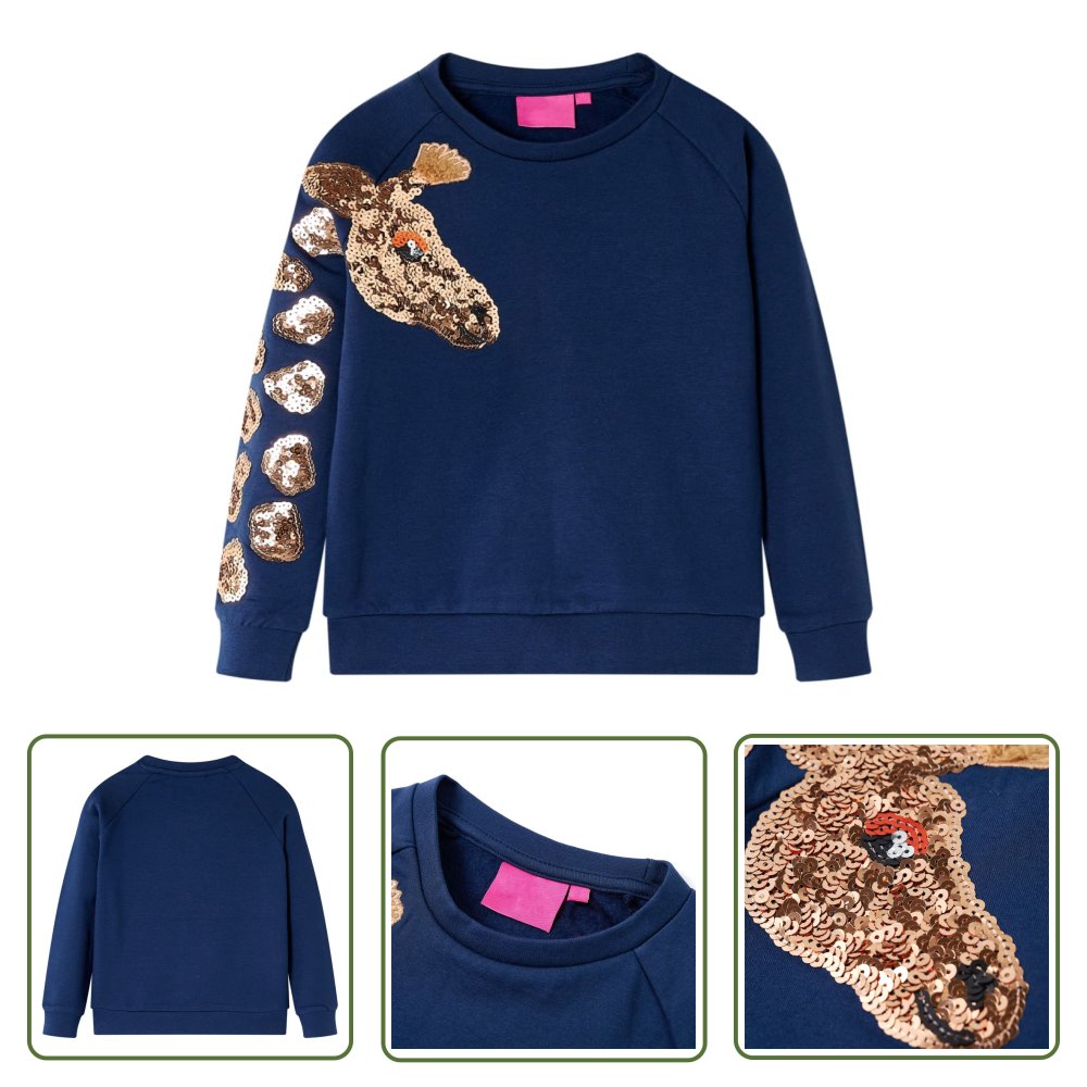 Bluza dziecięca - granatowa - 128 - Bluza Dziecięca