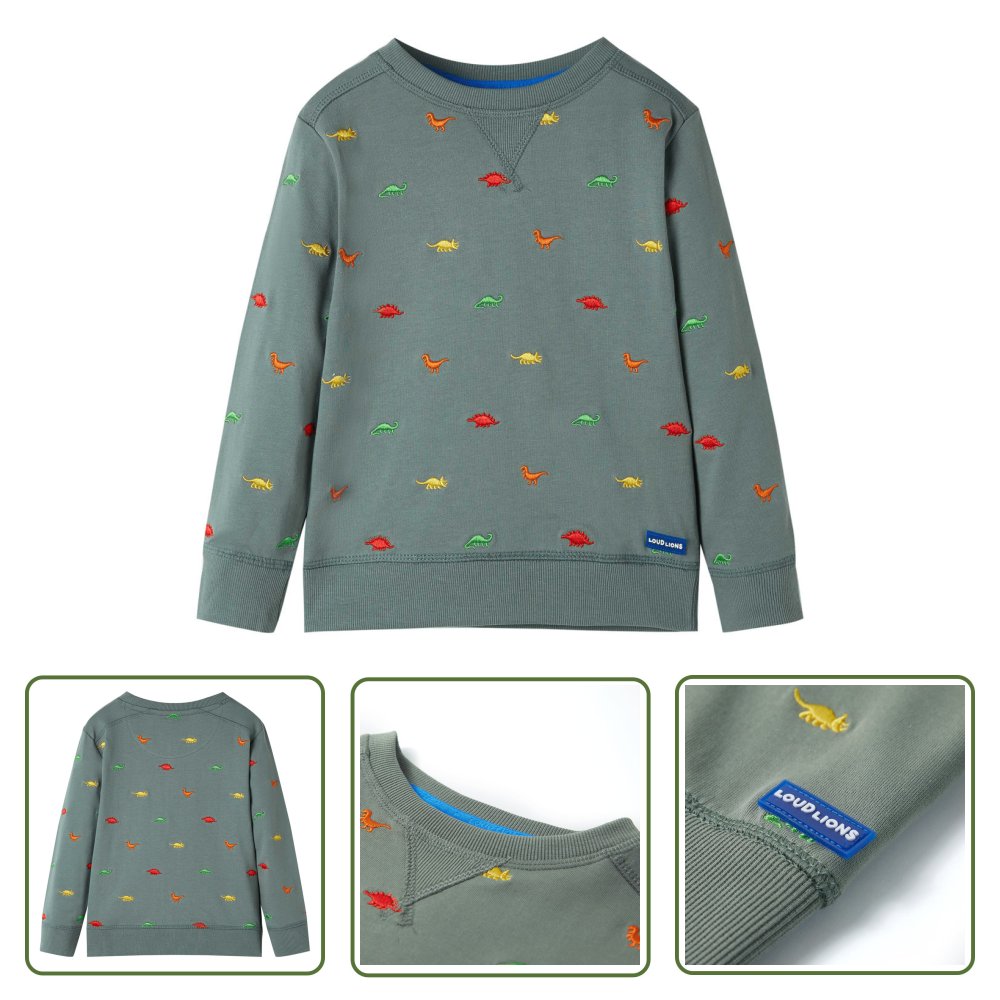 Bluza dziecięca - khaki - 104 - Bluza Dla Dziecka
