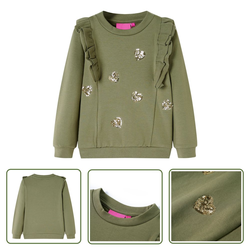 Bluza dziecięca - khaki - 92 - Bluza Dla Dziecka