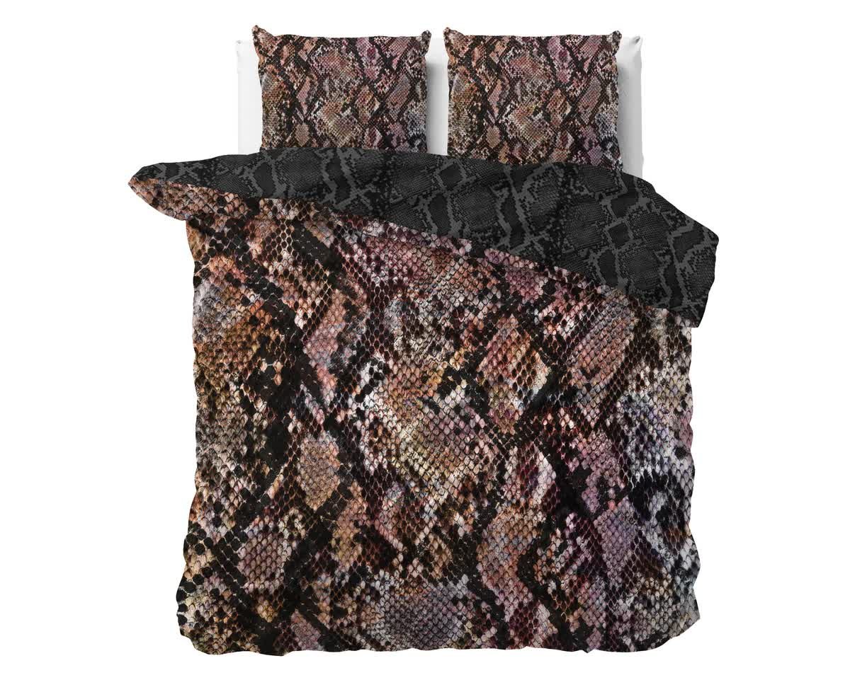 200x200/220 MARTINA czarny kpl pościeli satyna bawełniana