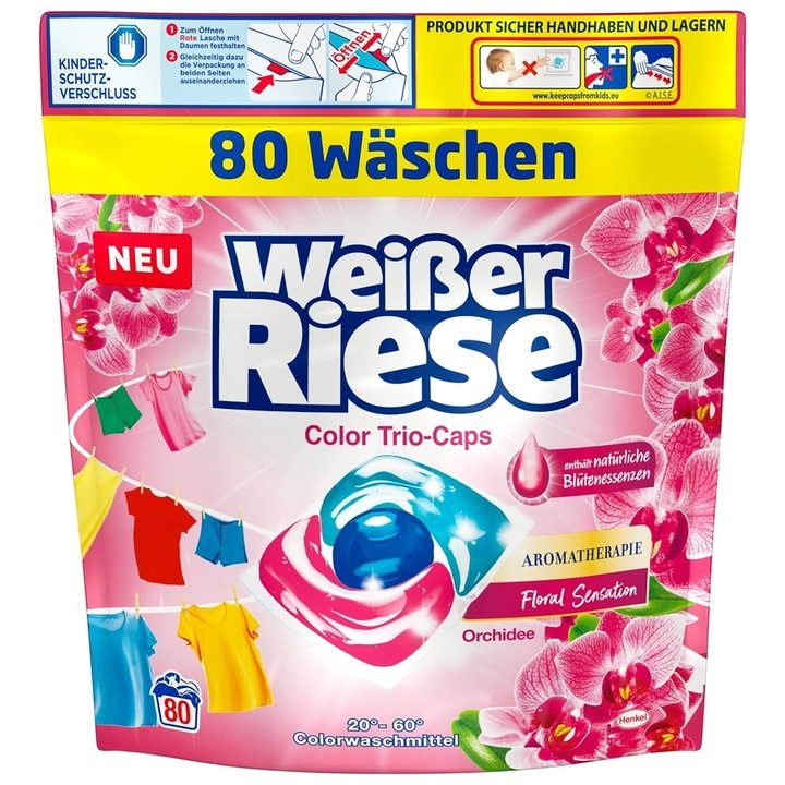 Weiser Riese Aromatherapy Color Kapsułki Do Prania Orchidea 80 Sztuk