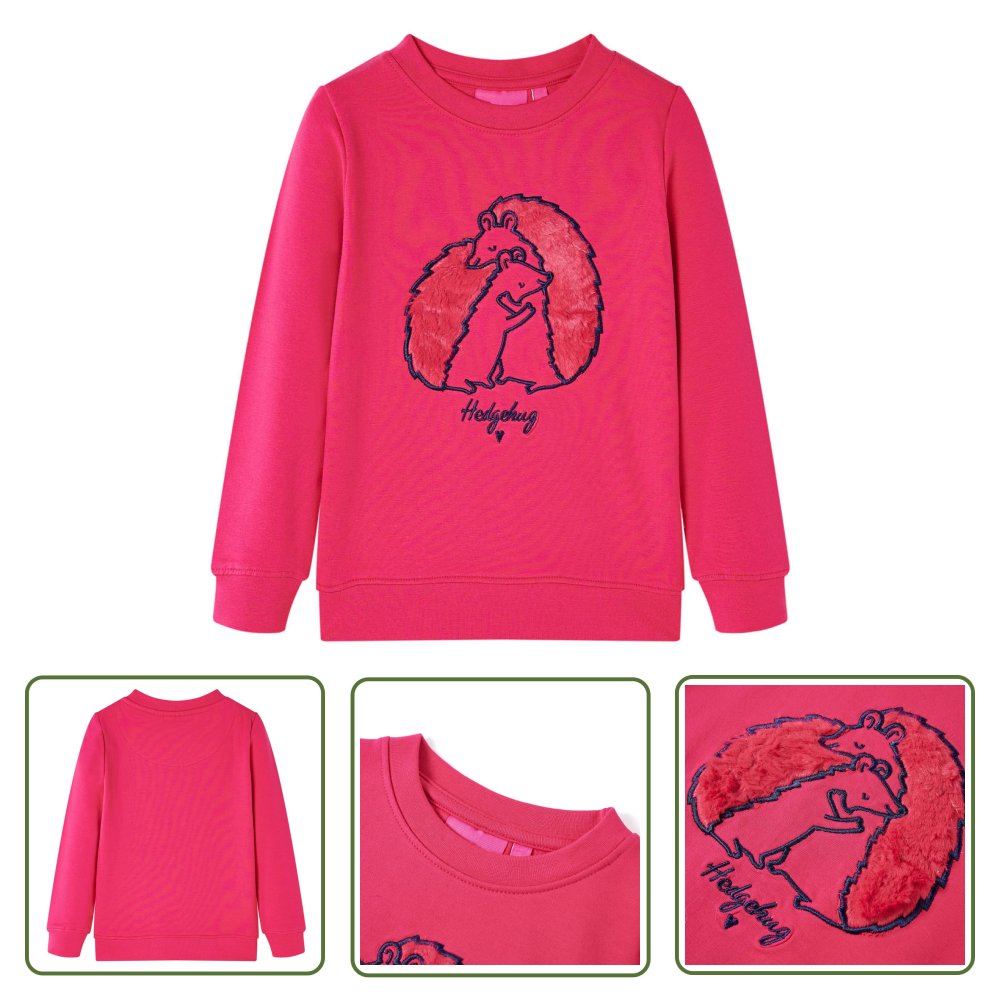 Bluza dziecięca - jaskrawy róż - 92 - Bluza Dziecięca