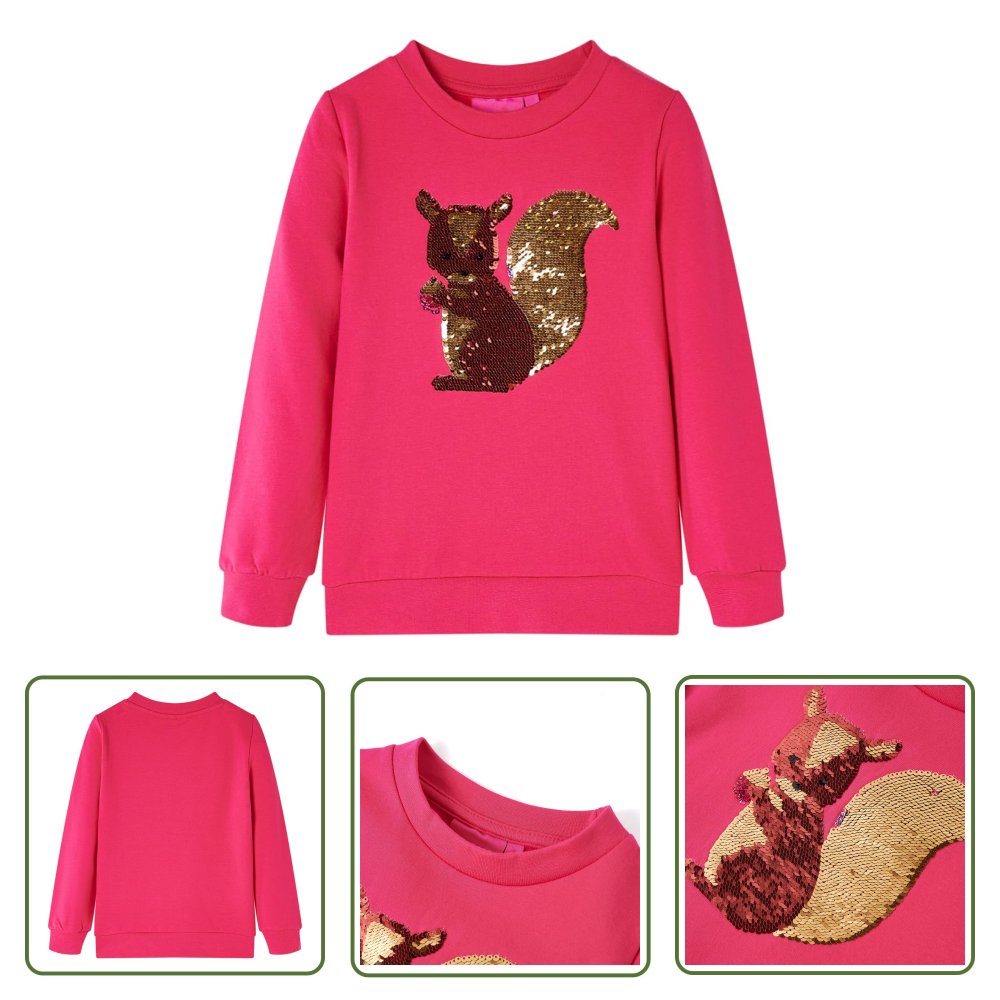 Bluza dziecięca - jaskrawy róż - 104 - Bluza Dla Dziecka