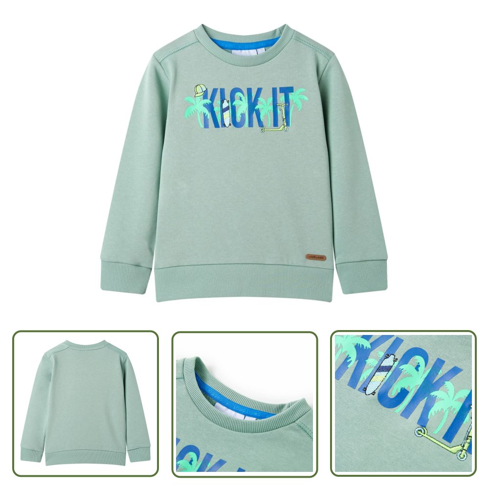 Bluza dziecięca - jasne khaki - 116 - Bluza Dla Dziecka