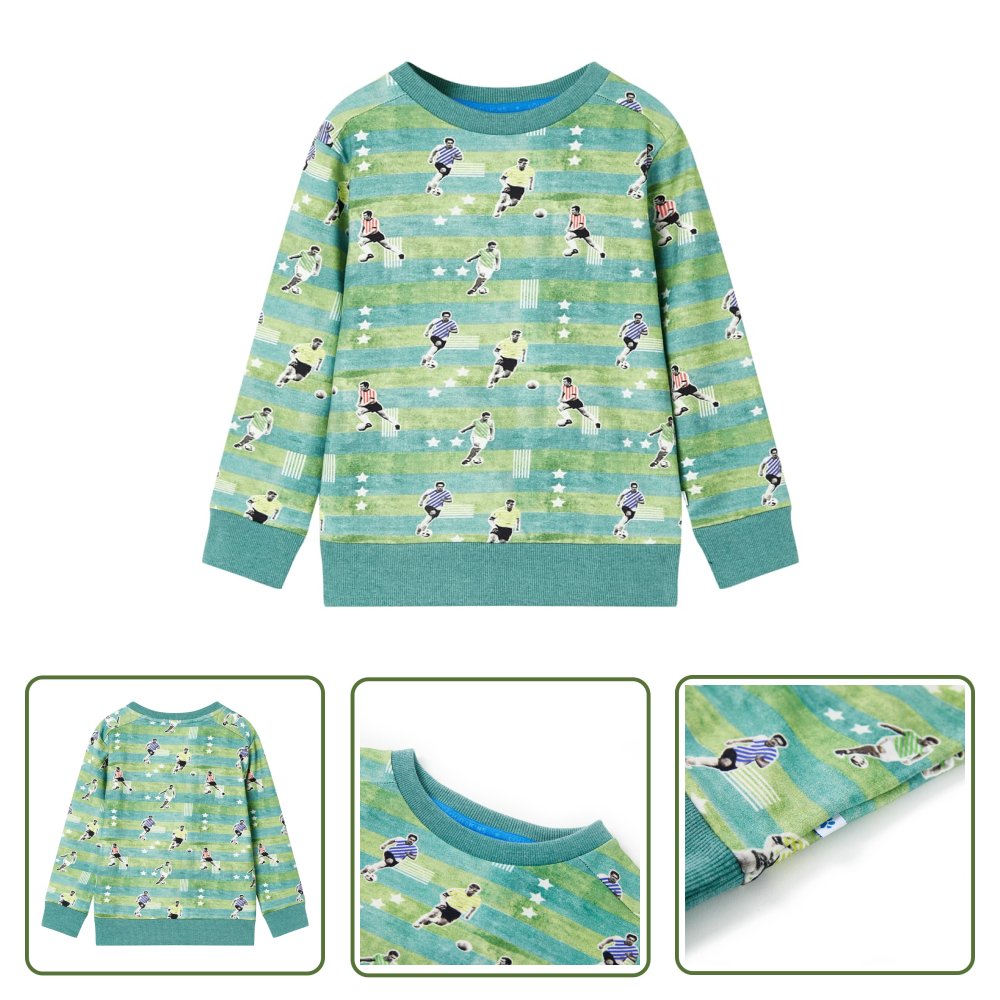 Bluza dziecięca - jasnozielony melanż - 128 - Bluza Dla Dziecka