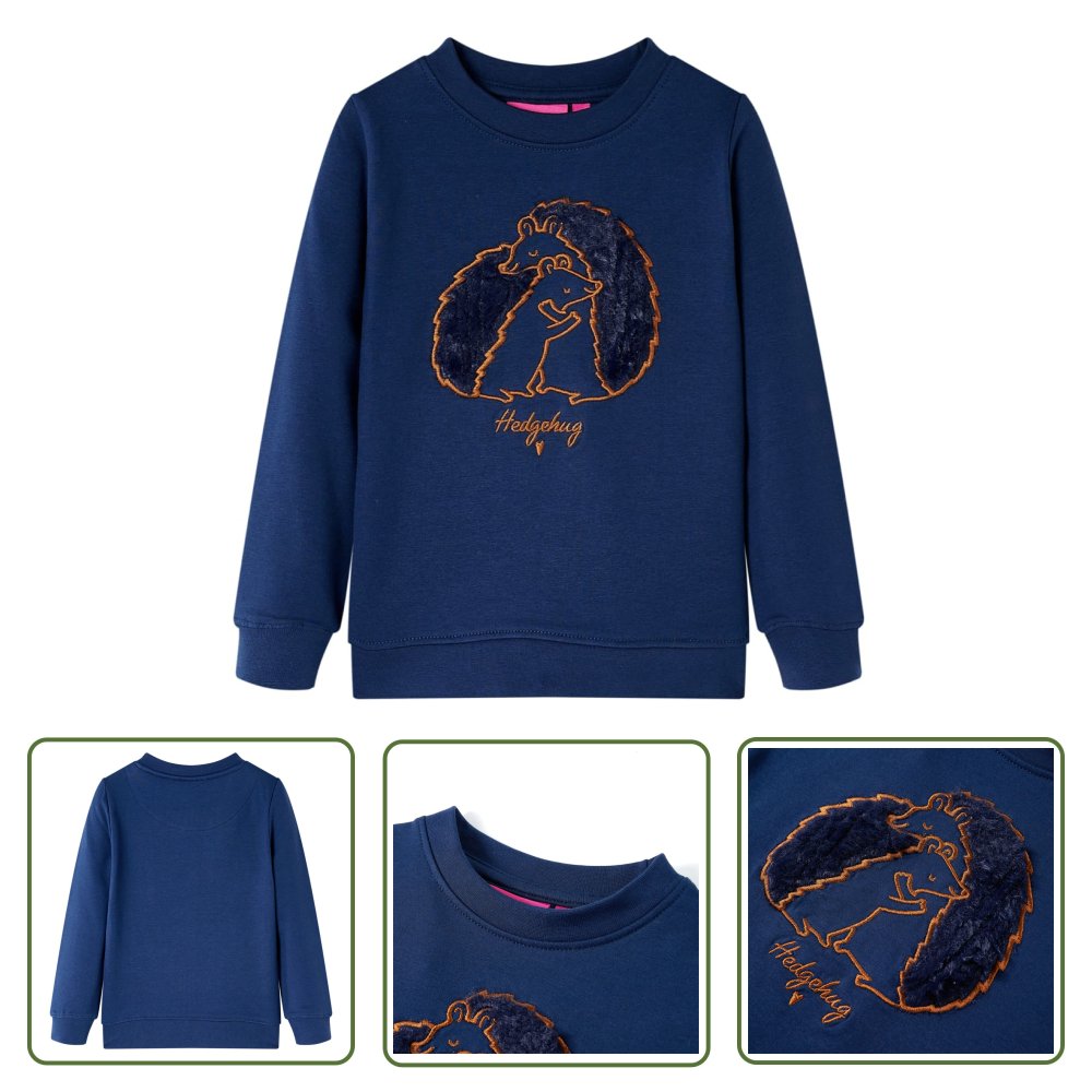 Bluza dziecięca - granatowa - 128 - Bluza Dziecięca