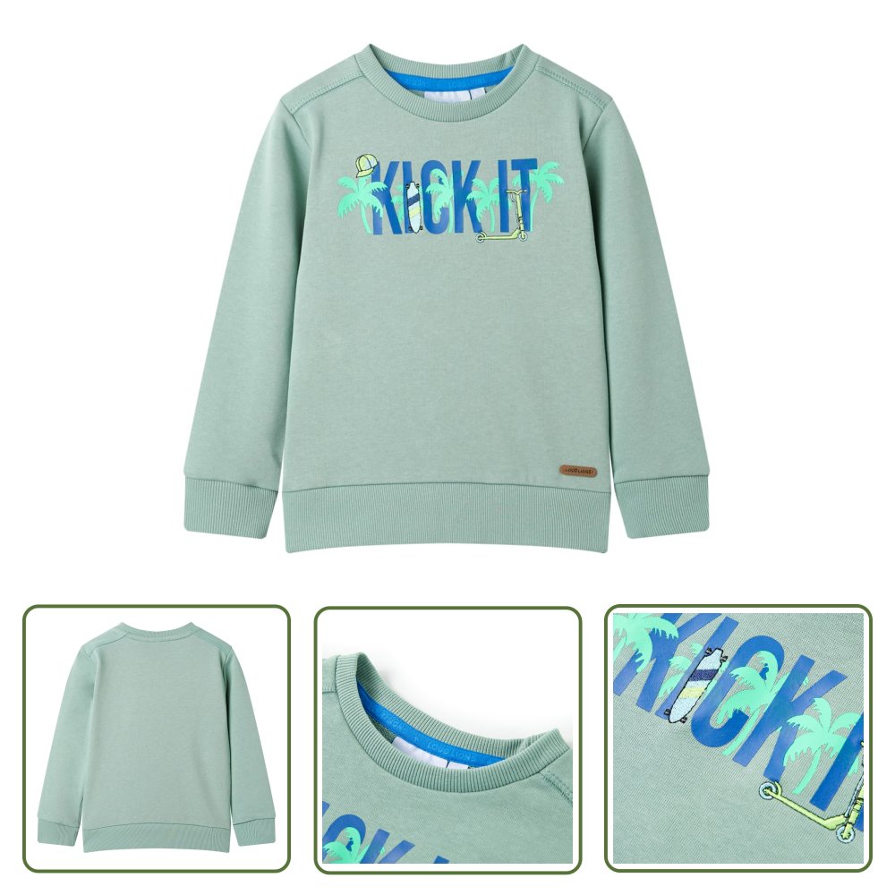 Bluza dziecięca - jasne khaki - 104 - Bluza Dla Dziecka