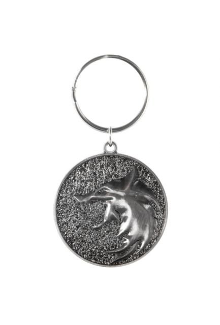 Brelok do kluczy The Witcher The Wolf Wiedźmin zawieszka matelowa Geralt 7x4 cm