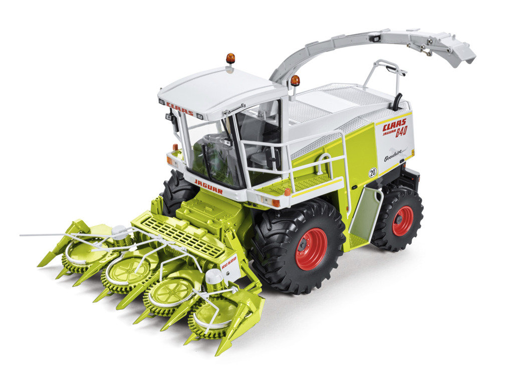 Metalowy model kolekcjonerski sieczkarnia Claas Jaguar 840 Overdrive + RU 600 UH 1:32