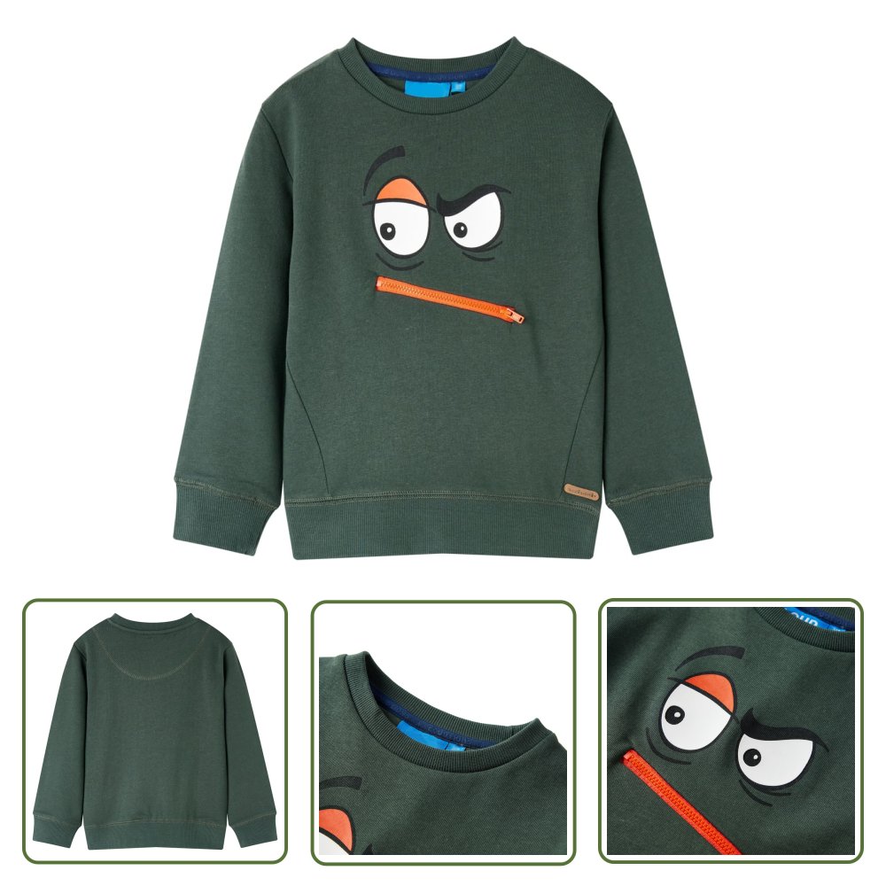 Bluza dziecięca - ciemnozielona - 104 - Bluza Dla Dziecka