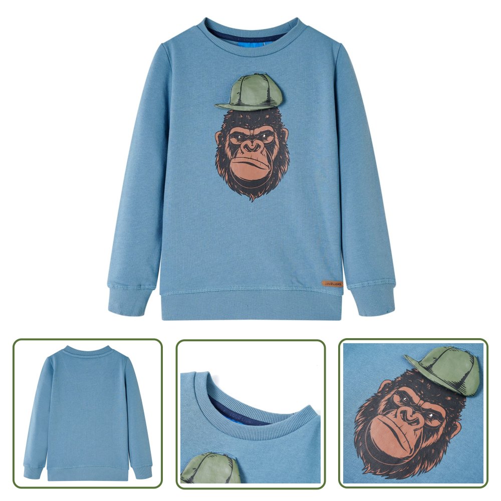 Bluza dziecięca - niebieska - 140 - Bluza Dla Dziecka