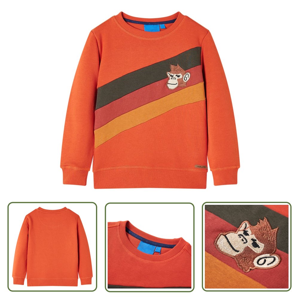 Bluza dziecięca - pomarańczowa - 116 - Bluza Dla Dziecka