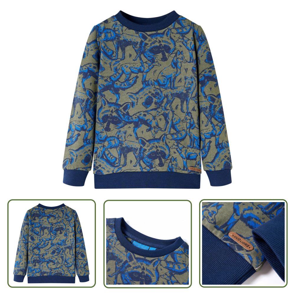 Bluza dziecięca - khaki - 92 - Bluza Dla Dziecka