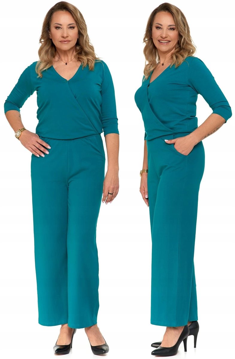 MORAJ Bawełniany Kombinezon Szerokie Nogawki M