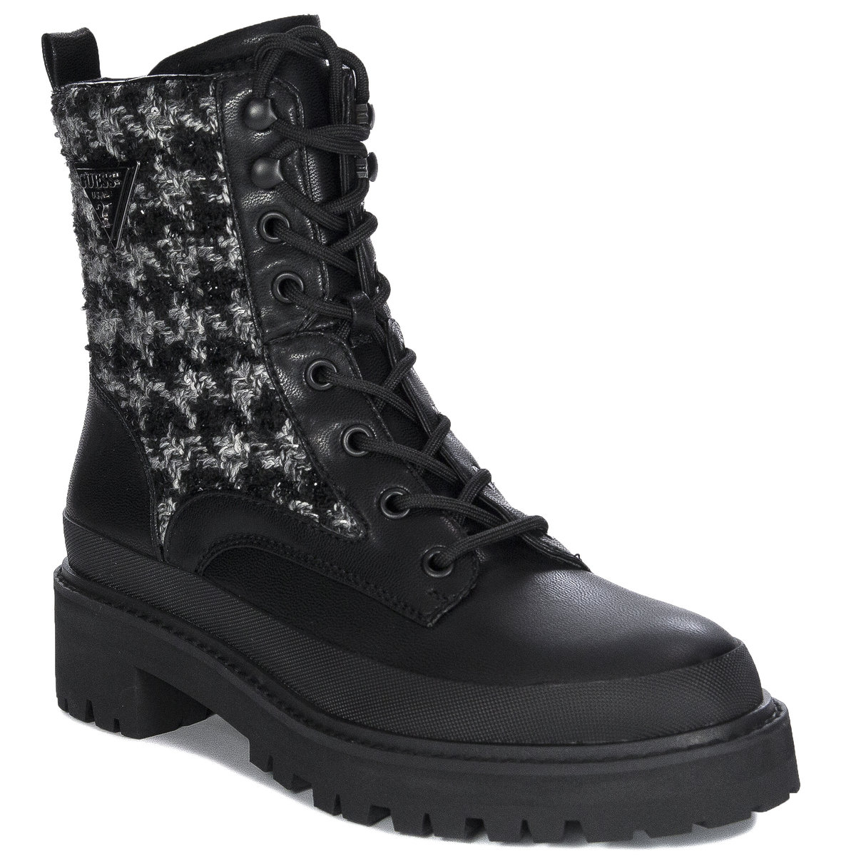 Guess Botki Damskie Na Platformie Czarne-38