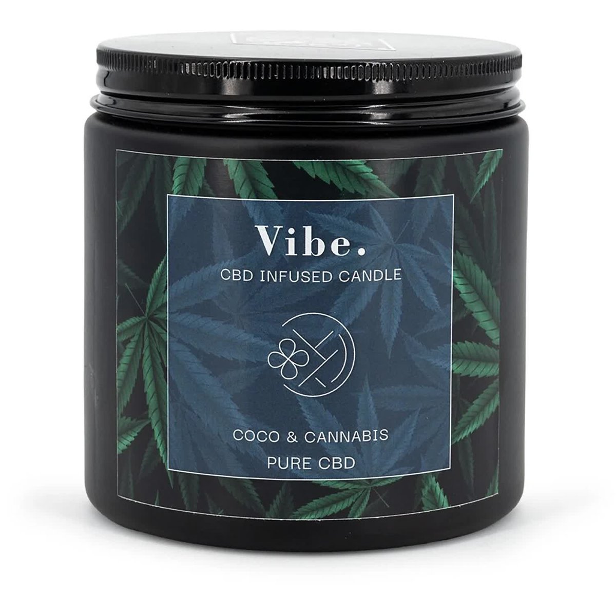 Świeca zapachowa sojowa CBD w szkle Vibe Coco and Cannabis Candle Brothers 350 g