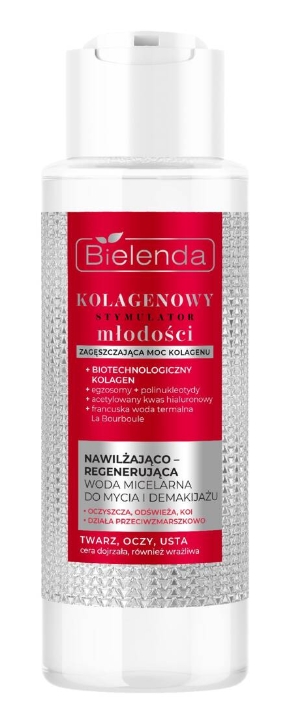 Bielenda Kolagenowy Stymulator Młodości nawilżająco-regenerująca woda micelarna