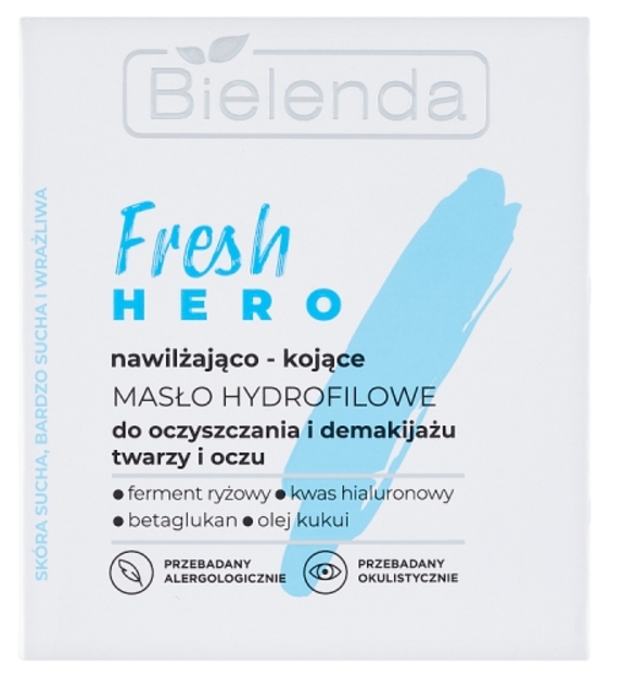 Bielenda Fresh Hero nawilżająco-kojące masło hydrofilowe do oczyszczania i demakijażu