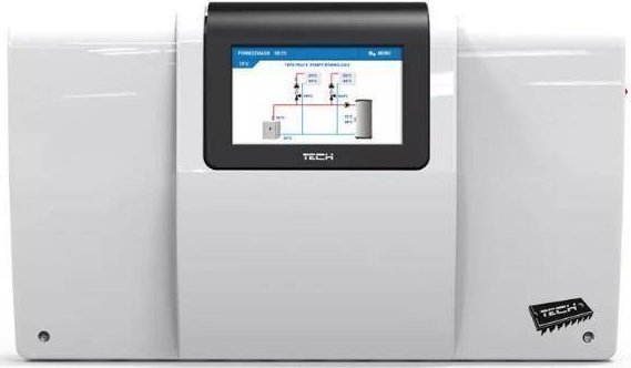 Bateria prysznicowa Tech Sterownik do instalacji z OpenTherm i-2 Plus obsługa: 2 siłowniki zaworu biały