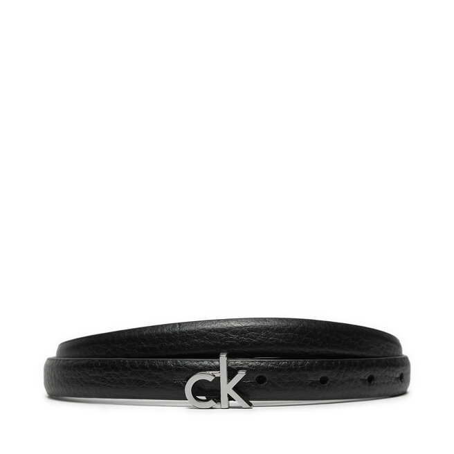 Pasek Damski Calvin Klein Ck Thin Belt 1.5cm Pebble K60K612858 Czarny