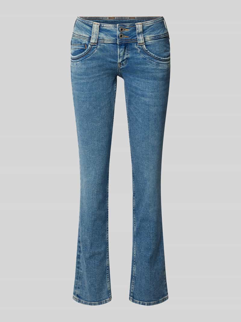Jeansy o kroju slim fit z 5 kieszeniami