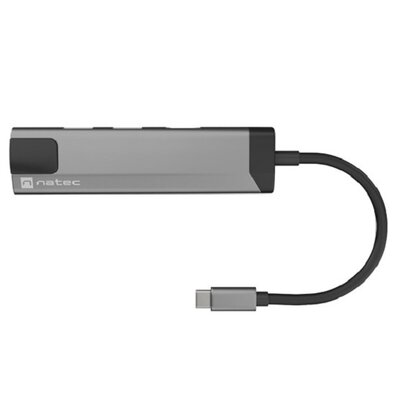 Stacja dokująca Multi Port Fowler Go USB-C - Hub 2x USB 3.0, HDMI 4K, USB-C PD, RJ45