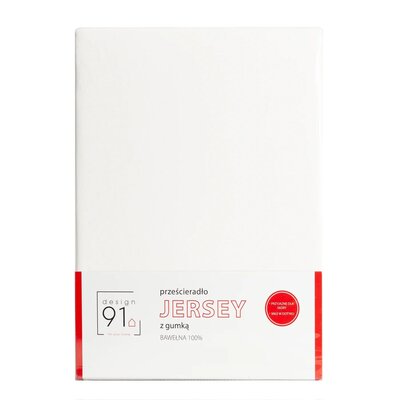 Eurofirany B.B. CHOCZYŃSCY SPÓŁKA JAWNA Prześcieradło z Gumką Jersey D91 140x200 w.30 Krem 5903571130471