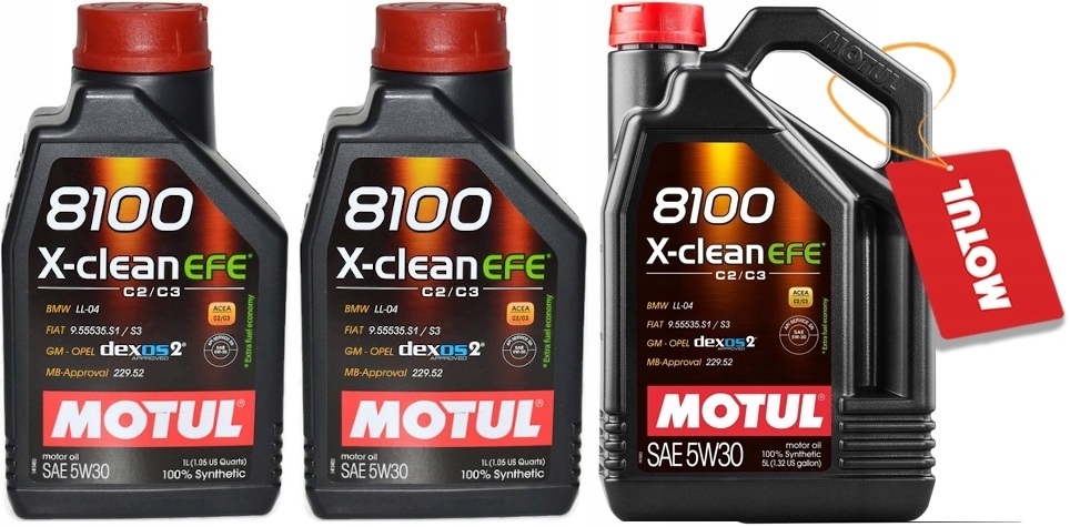 Motul 8100 X-clean Efe 5W30 7L Acea C2/C3